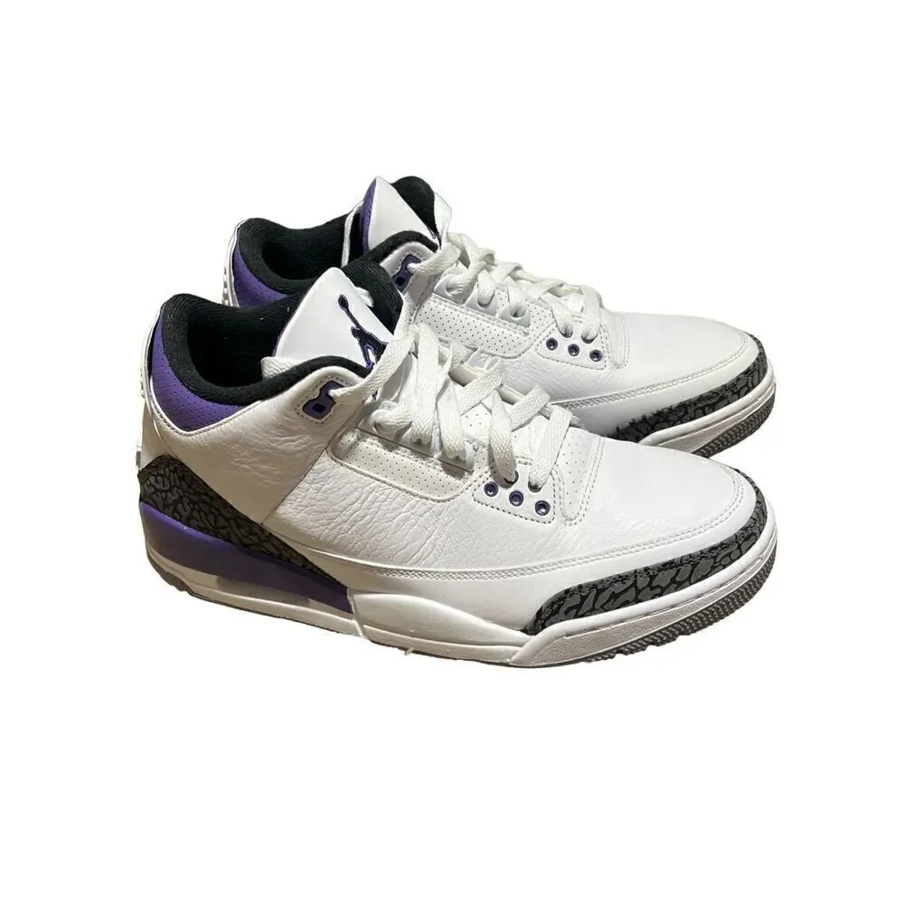 Air Jordan 3 Retro Mid Dark Iris Sz 9.5 READ DESCRIPTION